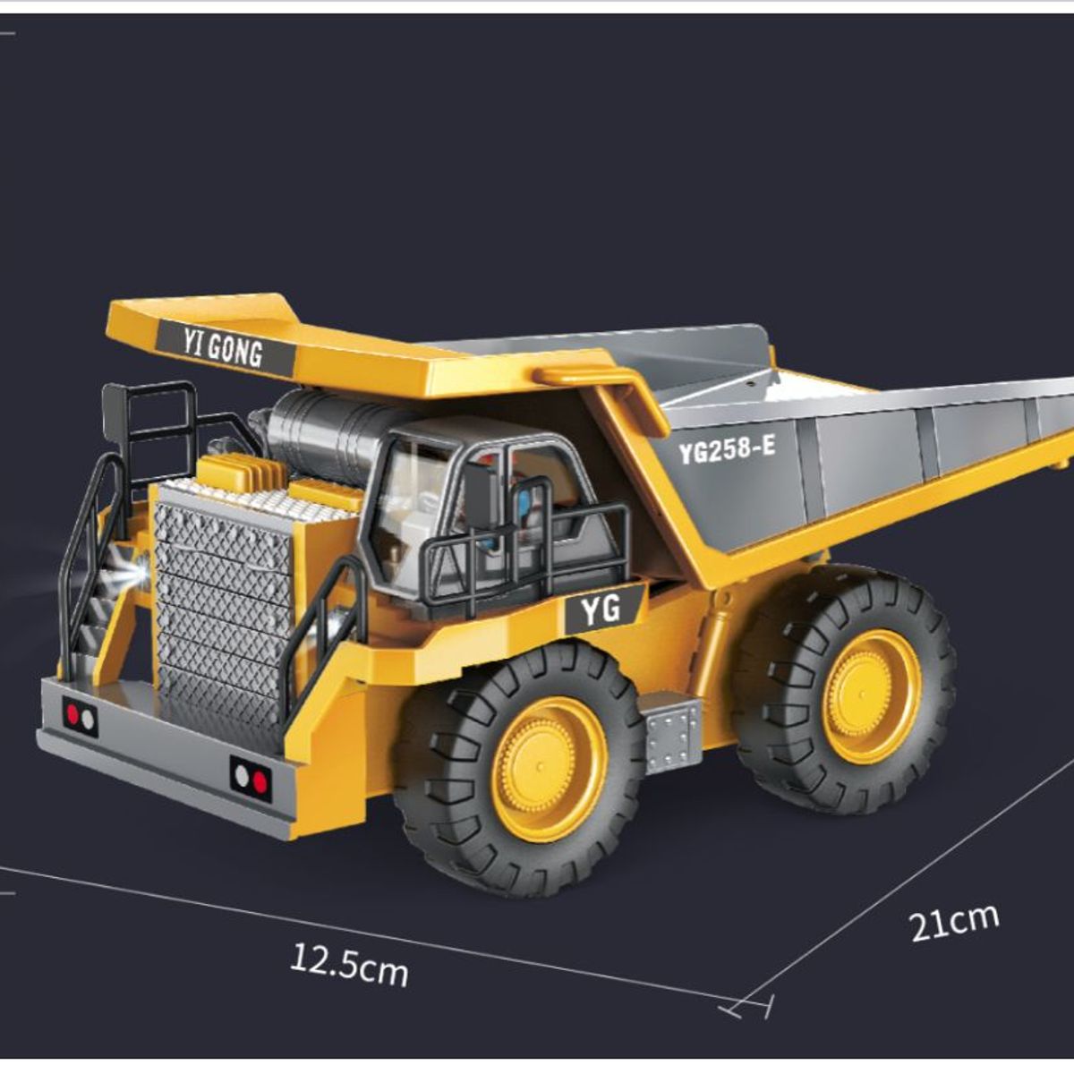 GENERICO - Set De 3 Vehículos De Construcción A Control Remoto