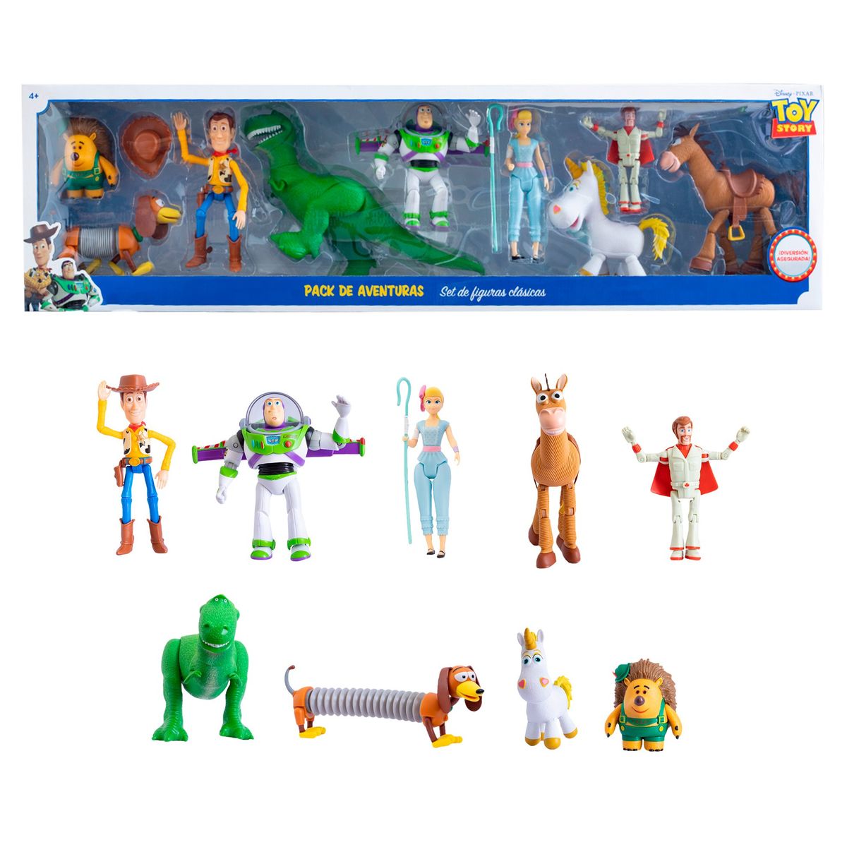 TOY STORY - SET DE FIGURAS X 9 PCS ARTICULABLES DE TOY STORY  CON REX