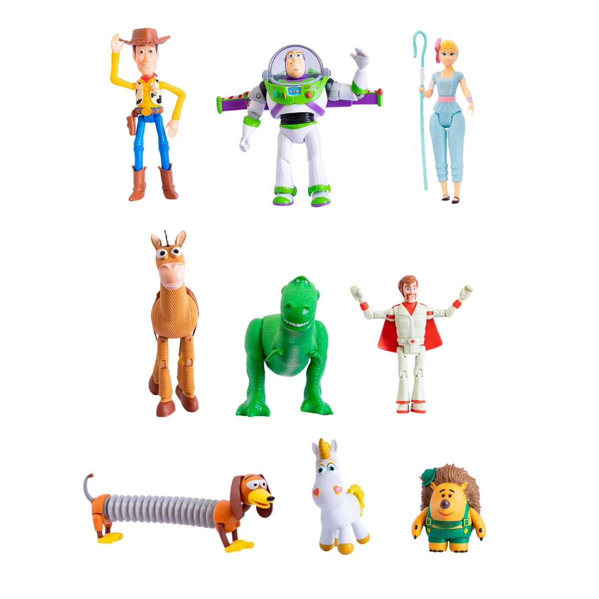 TOY STORY - SET DE FIGURAS X 9 PCS ARTICULABLES DE TOY STORY  CON REX