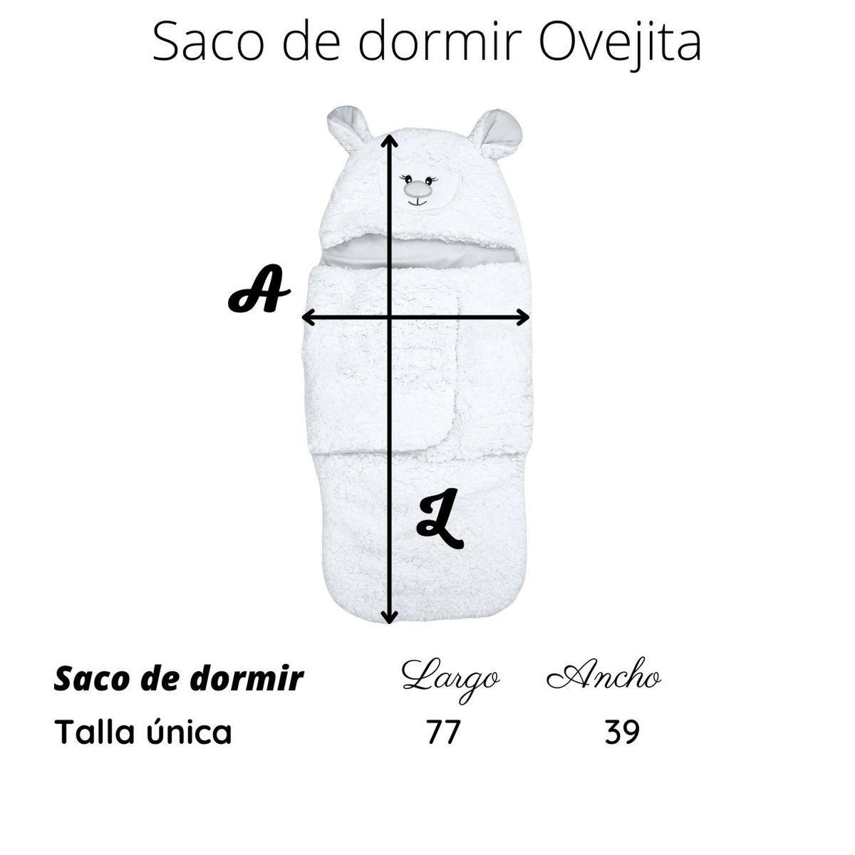 BABY MERINOS - Saco de dormir Ovejita - Rosado