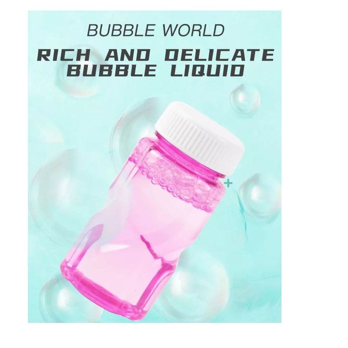 GENERICO - Lanzador de burbujas con luces de 21 agujeros Color Rosado