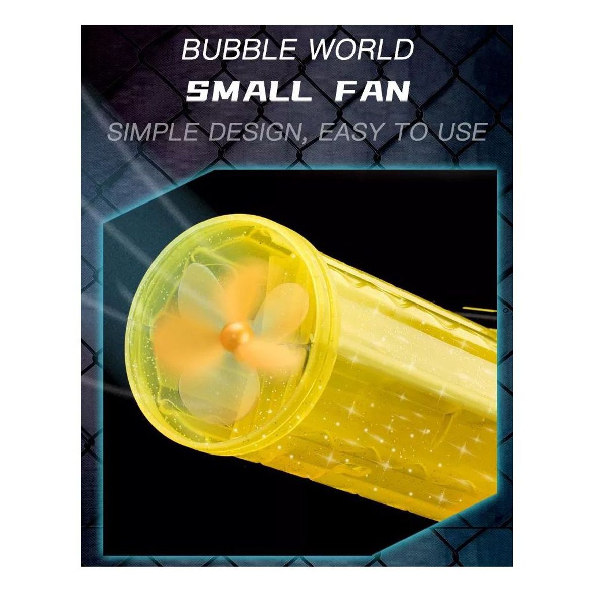 GENERICO - Lanza burbujas con luces de 21 agujeros Color Negro