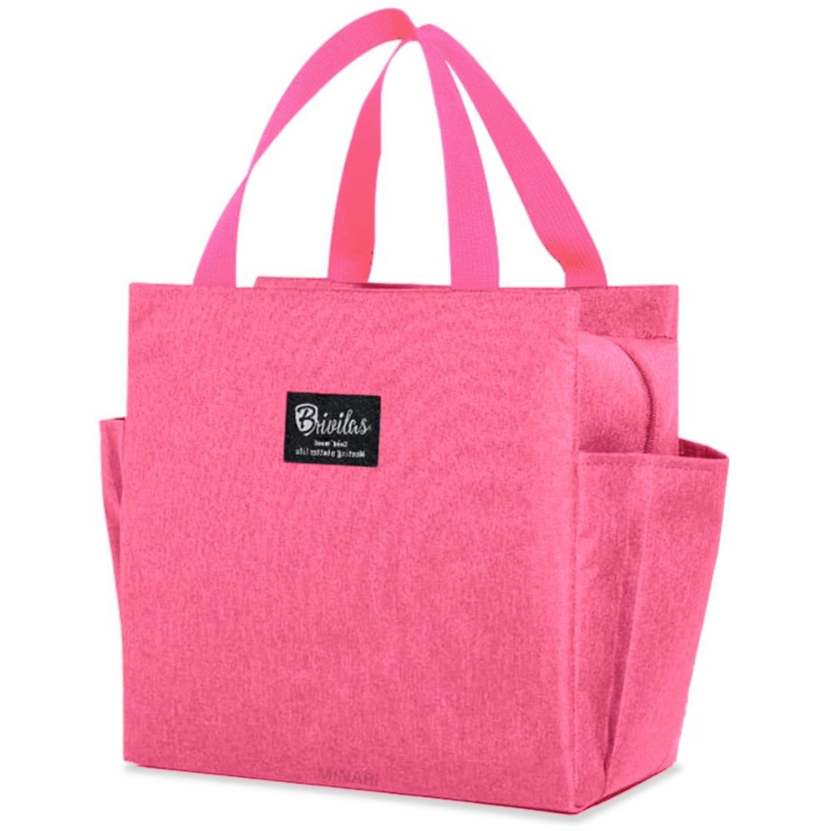 MINARI - Lonchera Térmica Fiambrera Portátil Rosado 72L