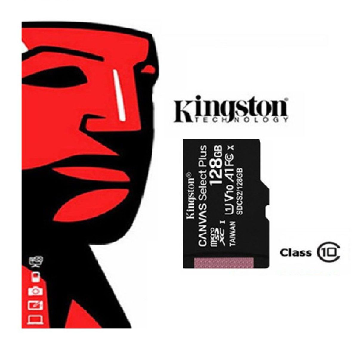 KINGSTON - Memoria Kingston 128GB MICRO SD Clase10