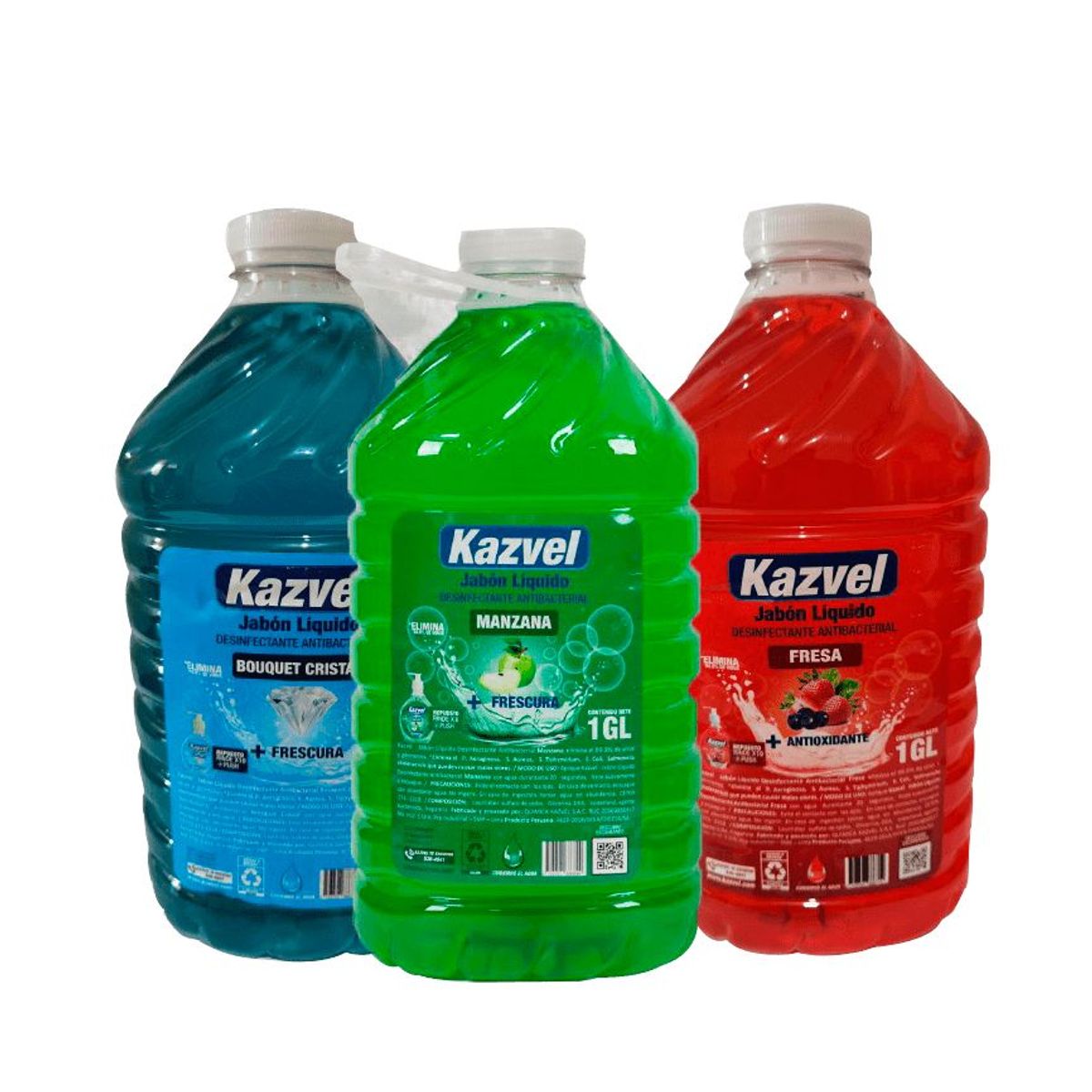 GENERICO - JABÓN LÍQUIDO AROMA BOUQUET KAZVEL POR GALÓN 3.8 LTS.