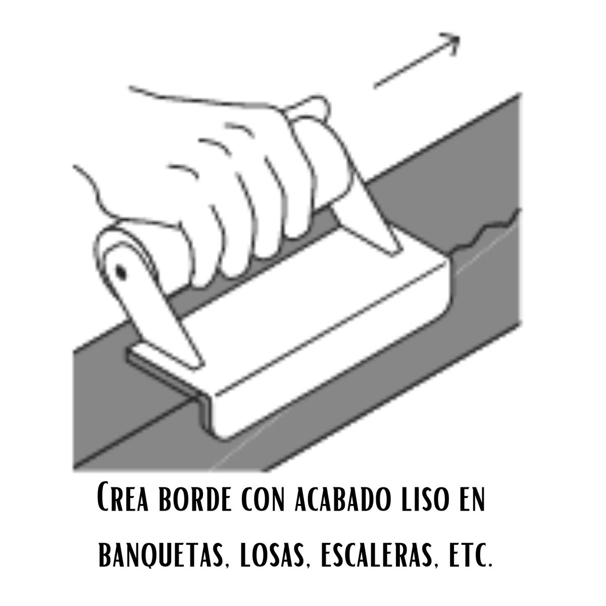 TRUPER - Bruña de canto volteador de aluminio-Truper