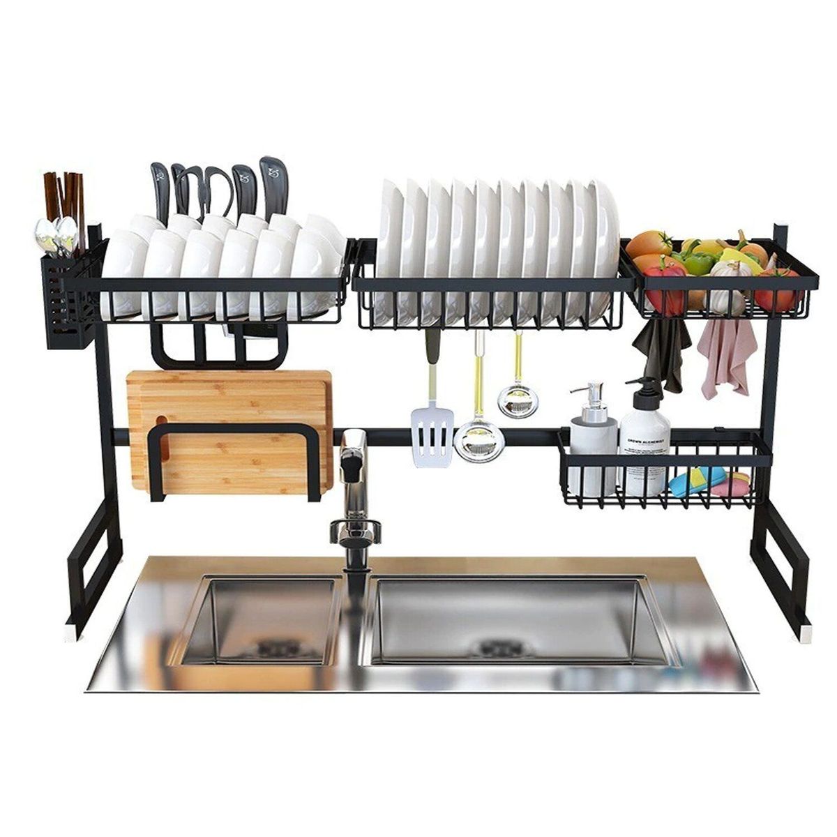 GENERICO - Organizador y Escurridor de Platos para Cocina