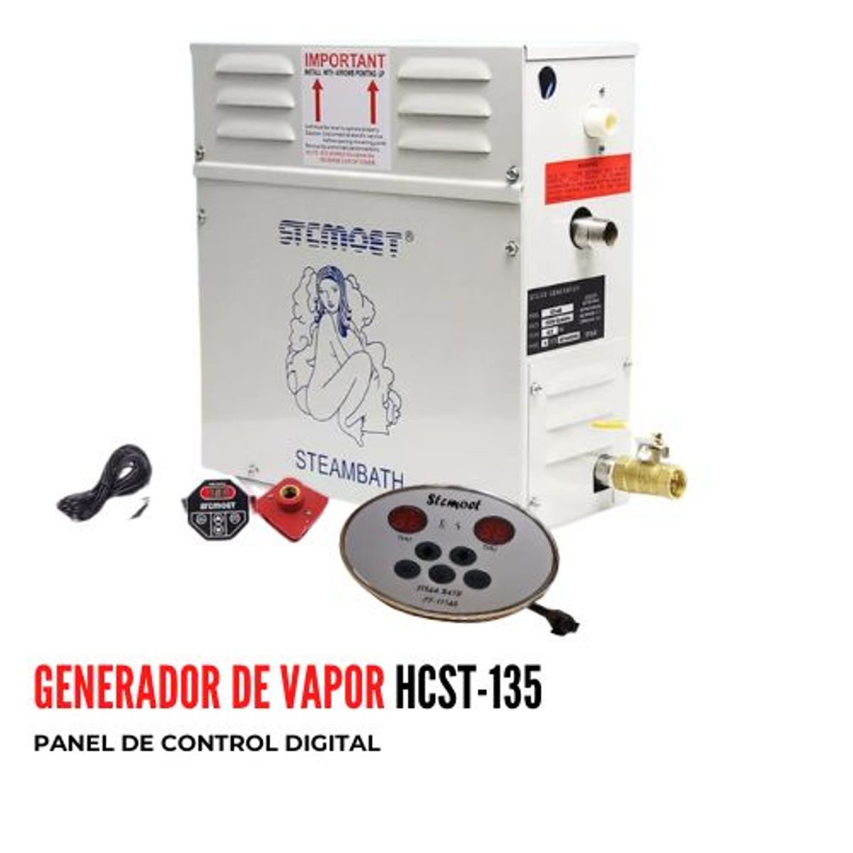 GENERICO - Generador de Vapor para sauna Eléctrico 10 KW