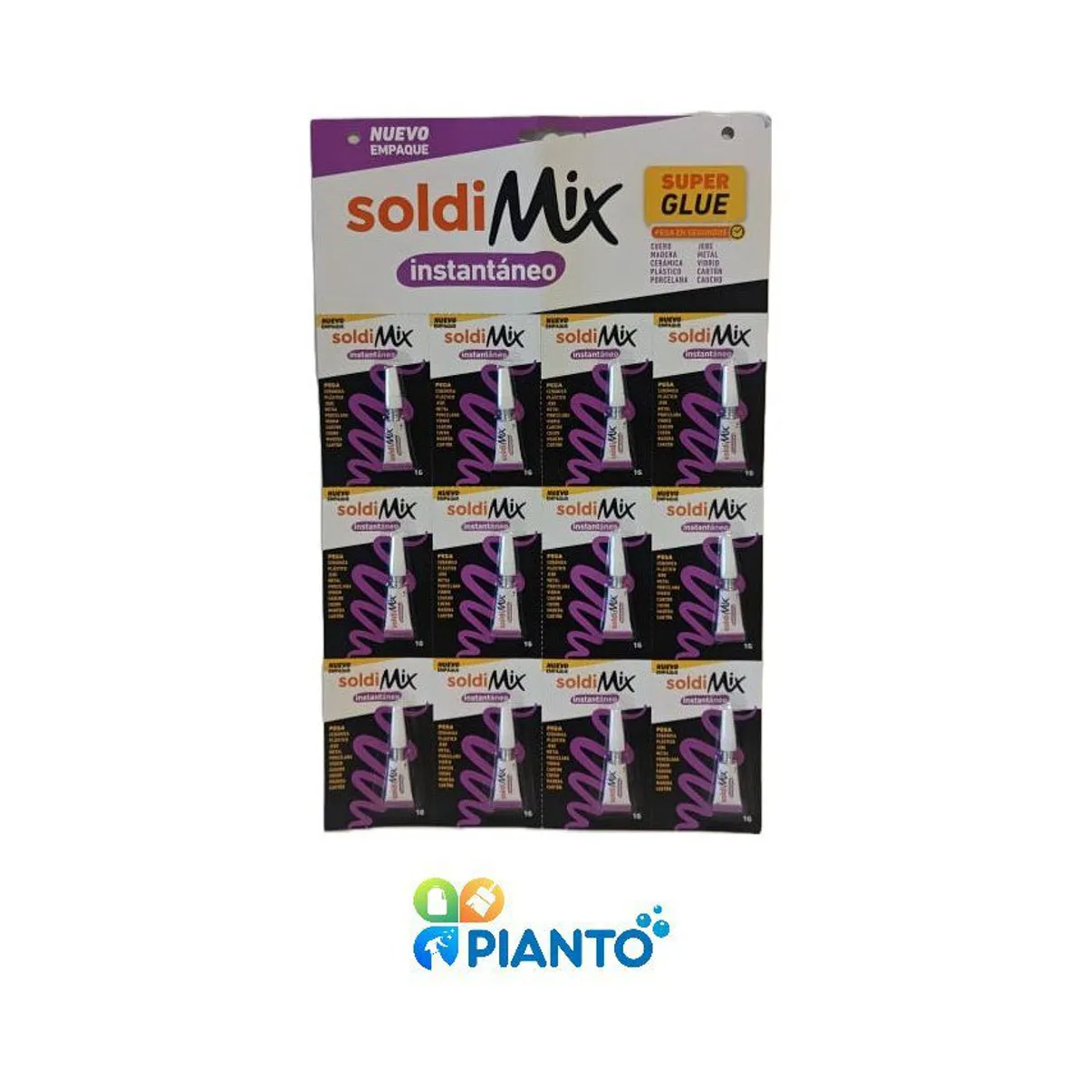 SOLDIMIX - Pegamento instantáneo soldimix 1gr x 12 unidades