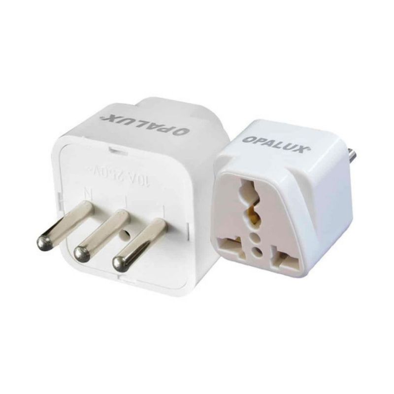 OPALUX - Adaptador Enchufe Multiple Redondo 3 En Linea Op603-l Opalux