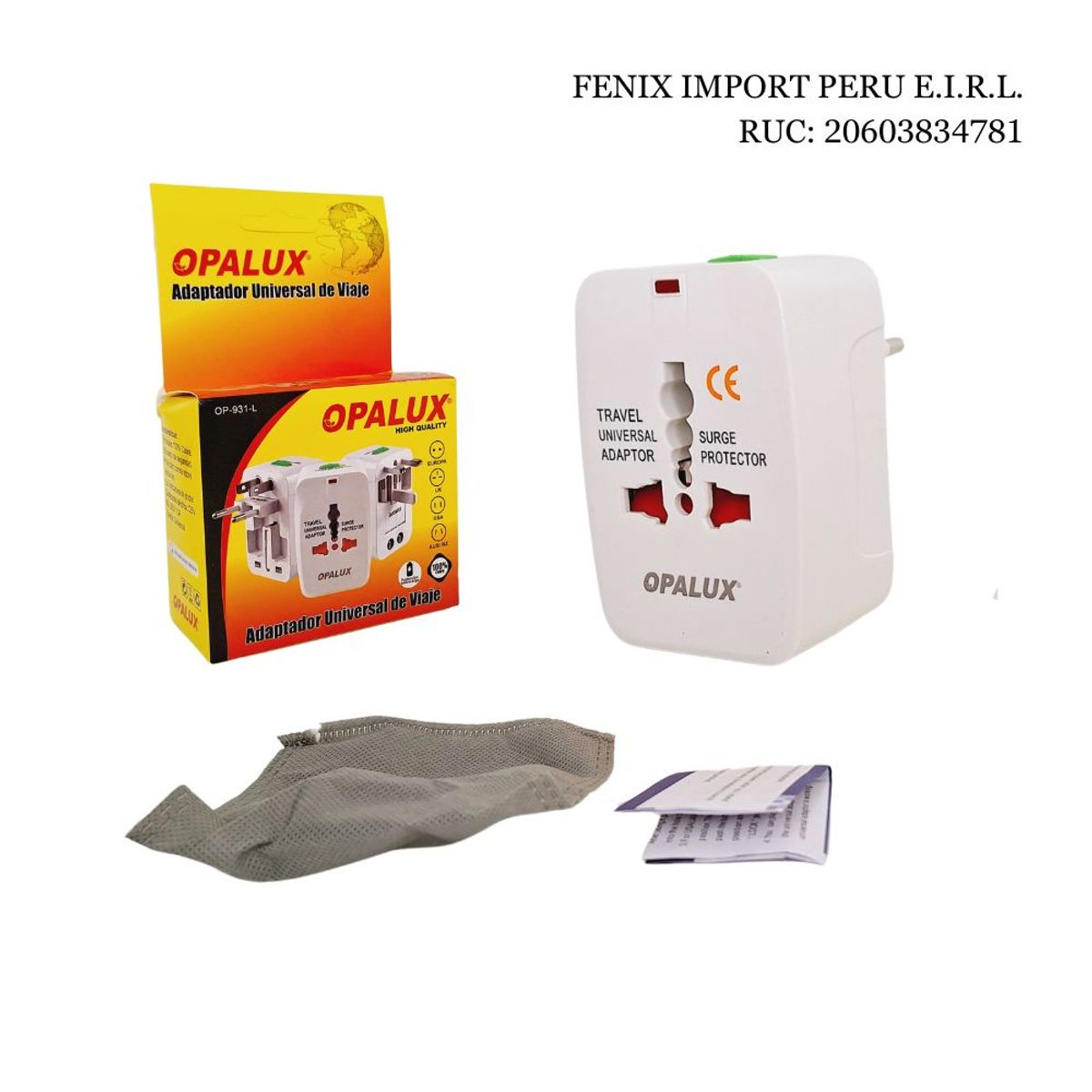 GENERICO - Adaptador Internacional Enchufe Universal Viajero 110v 220v