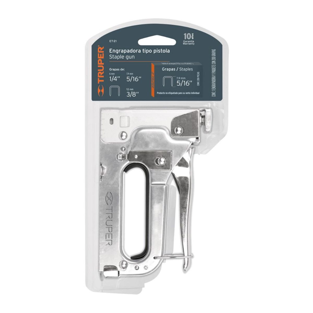 Truper - Engrapadora De Metal Grapadora Truper Et-21 Para Tapizar
