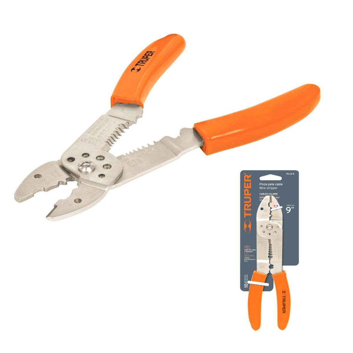 TRUPER - Pinza Pela Cable Truper Pe-ca-9 - Código: 17353