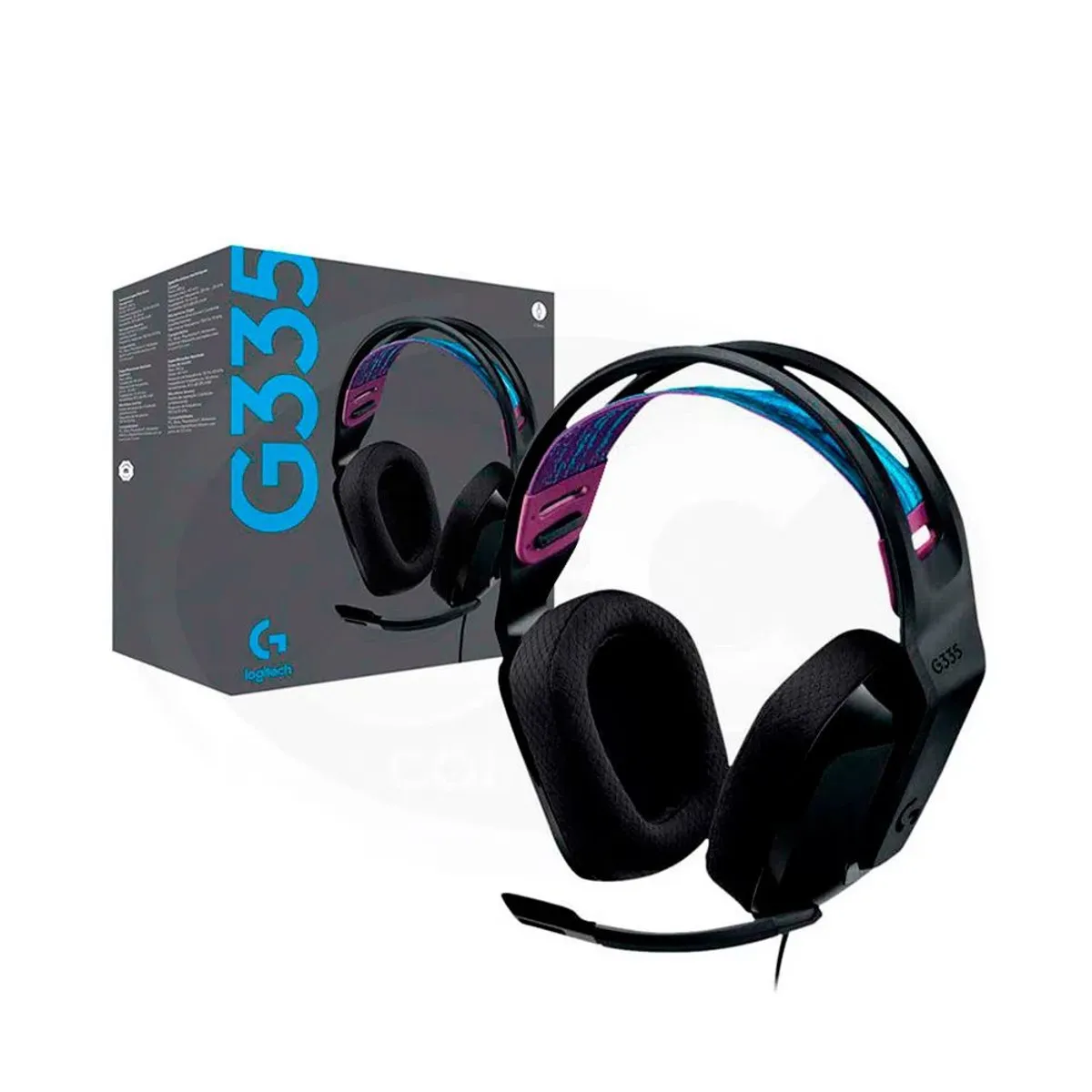 LOGITECH - Audifono Gamer Logitech G335 Microfono Gaming Negro