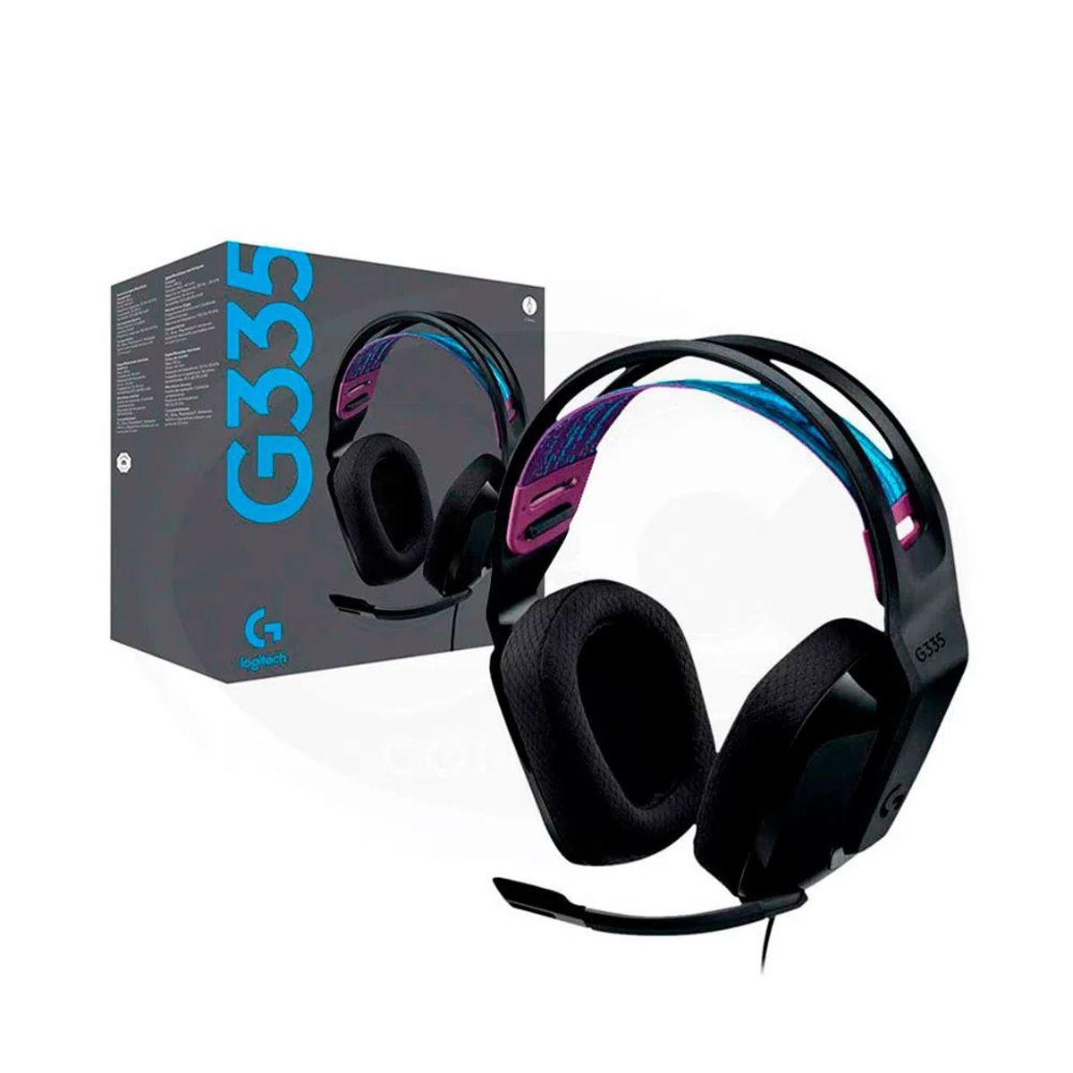 LOGITECH - Audifono Gamer Logitech G335 Microfono Gaming Negro