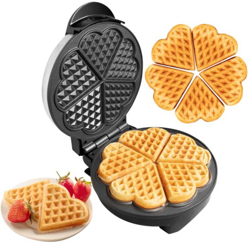 OEM - Maquina Waflera 1200Watts en Forma de Corazon Antiadherente
