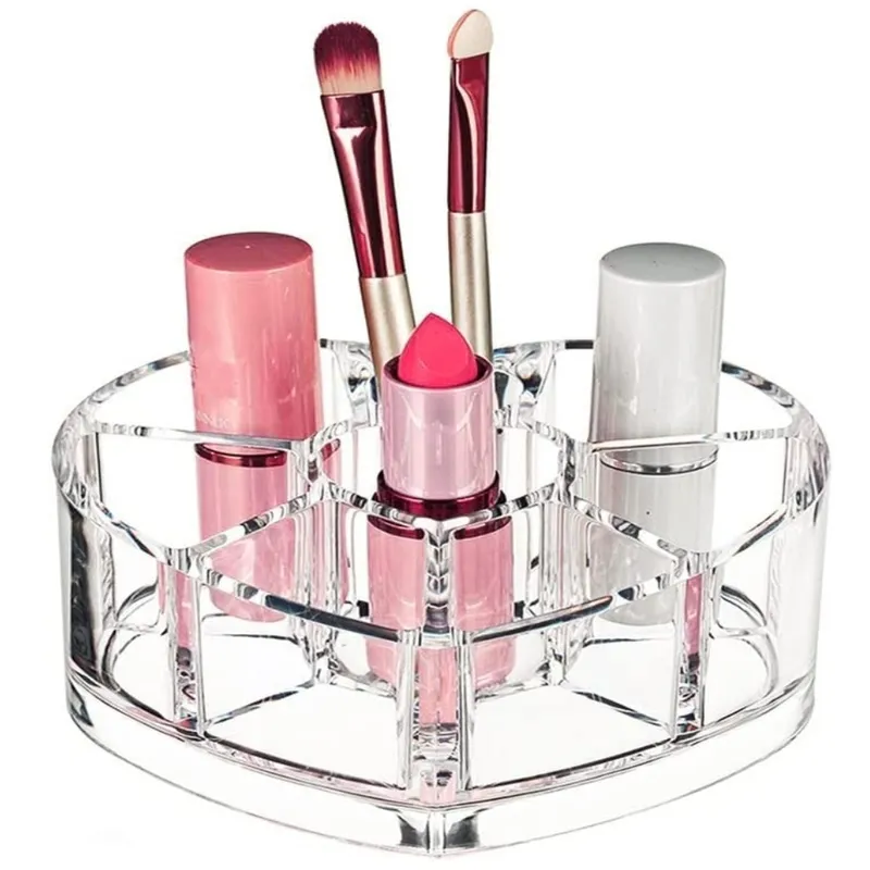 MINARI - Organizador de Maquillaje Acrílico De Corazón 101A