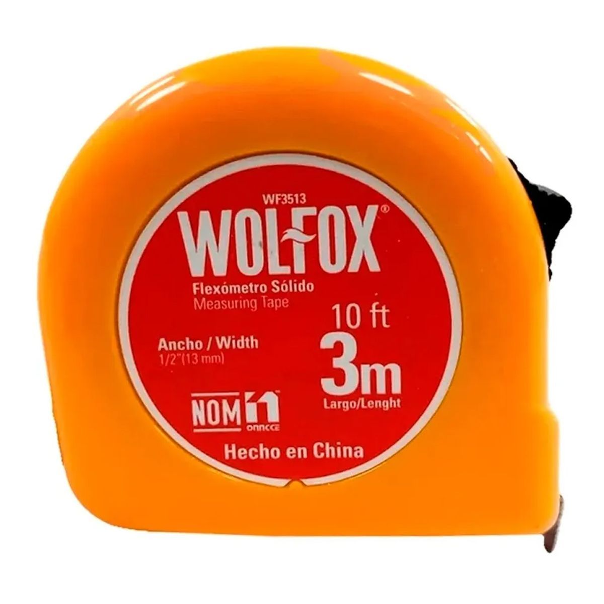 WOLFOX - Wincha Naranja 3 m x 12.7 mm Wolfox WF3513