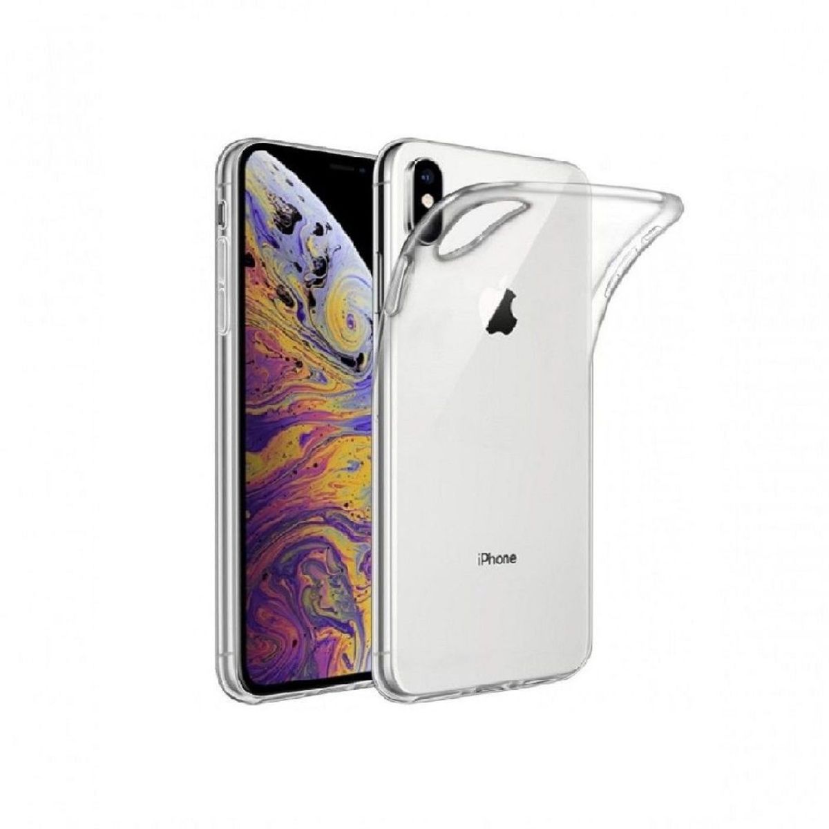 GENERICO - Cover Transparente silicona iPhone XS Max.
