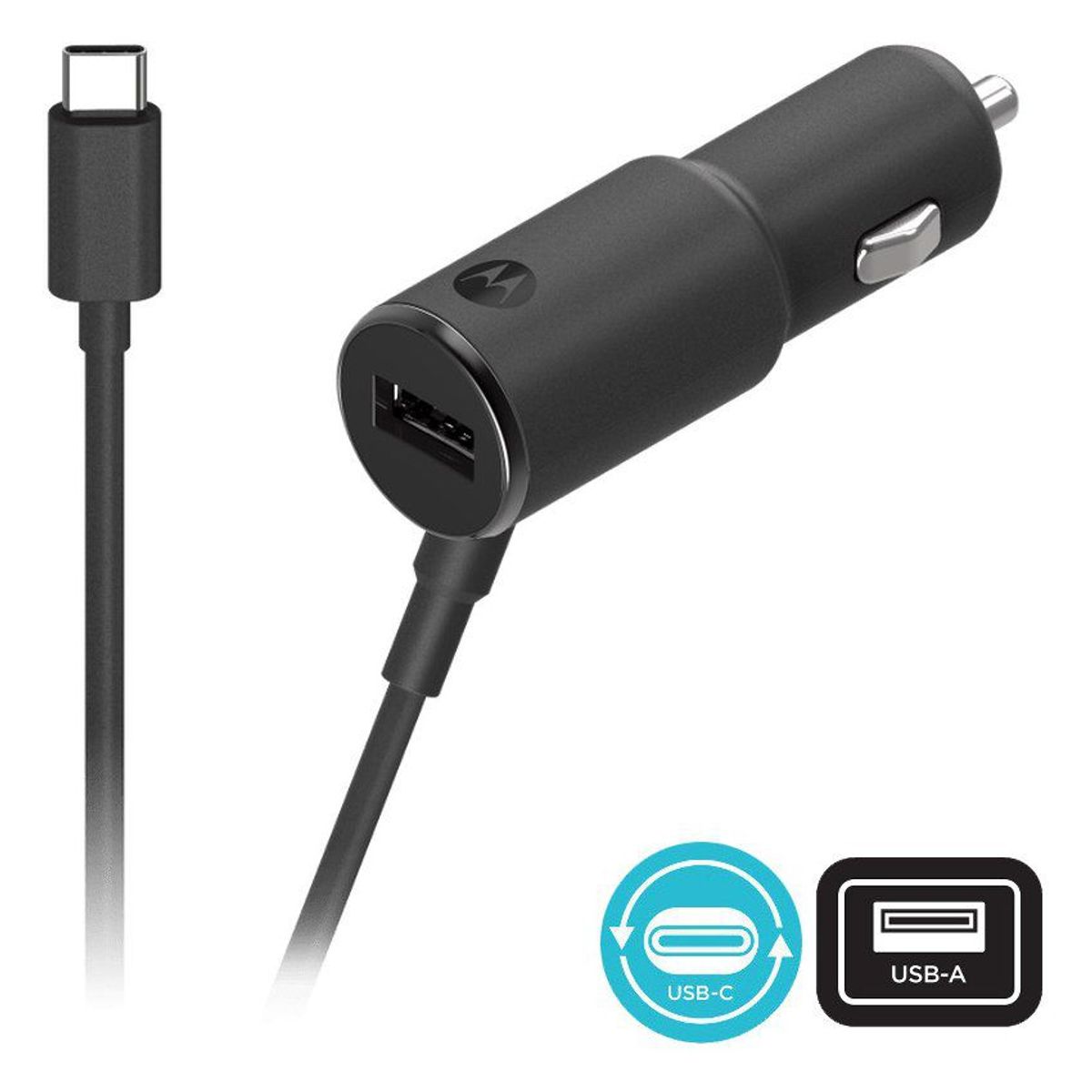 MOTOROLA - Motorola - Cargador de Auto TurboPower 36 USB-A USB-C 3X