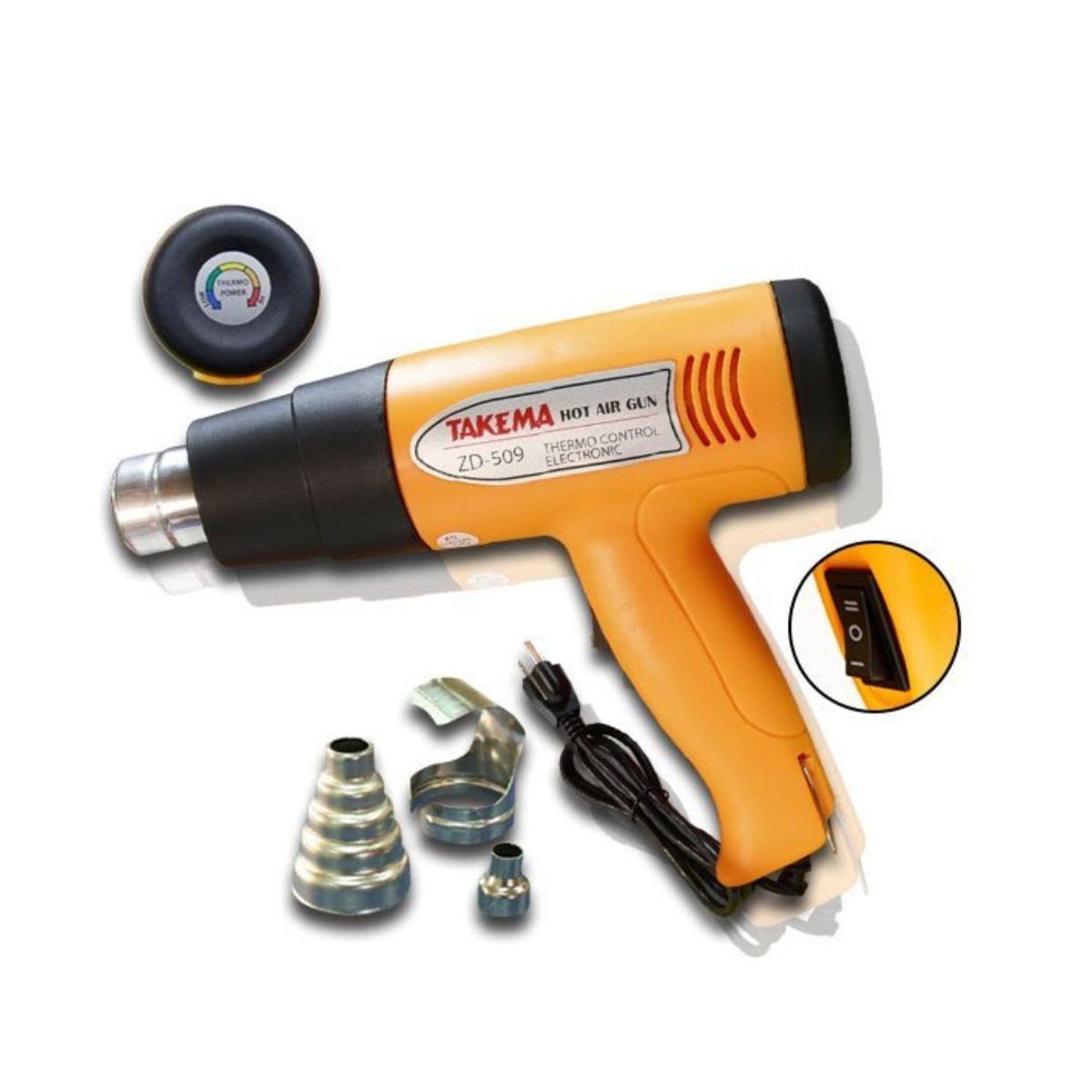 TAKEMA - Pistola De Aire Caliente Industrial 500°C 1500w Takema