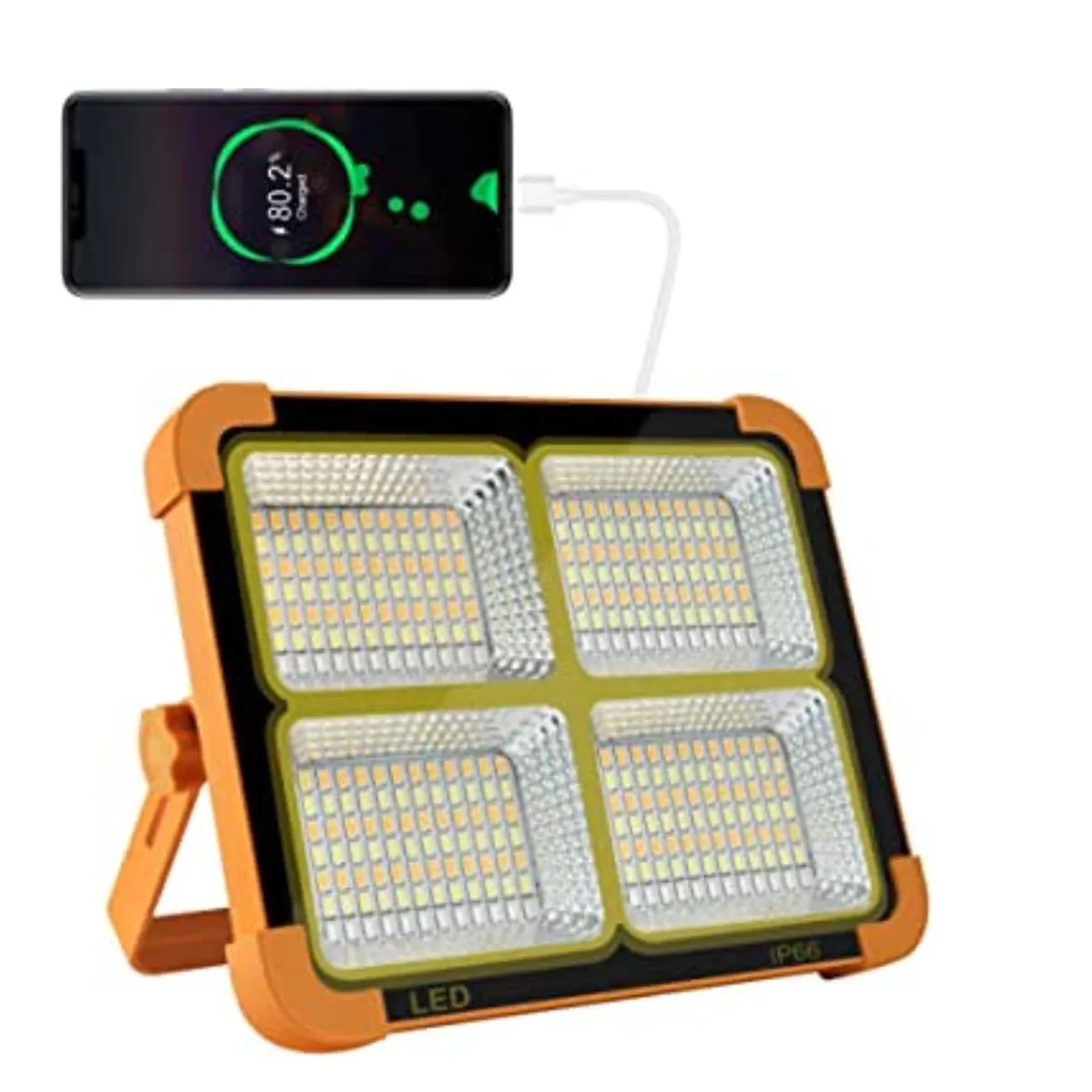 GENERICO - Reflector Led Potente Carga Solar Multifuncional Colgante