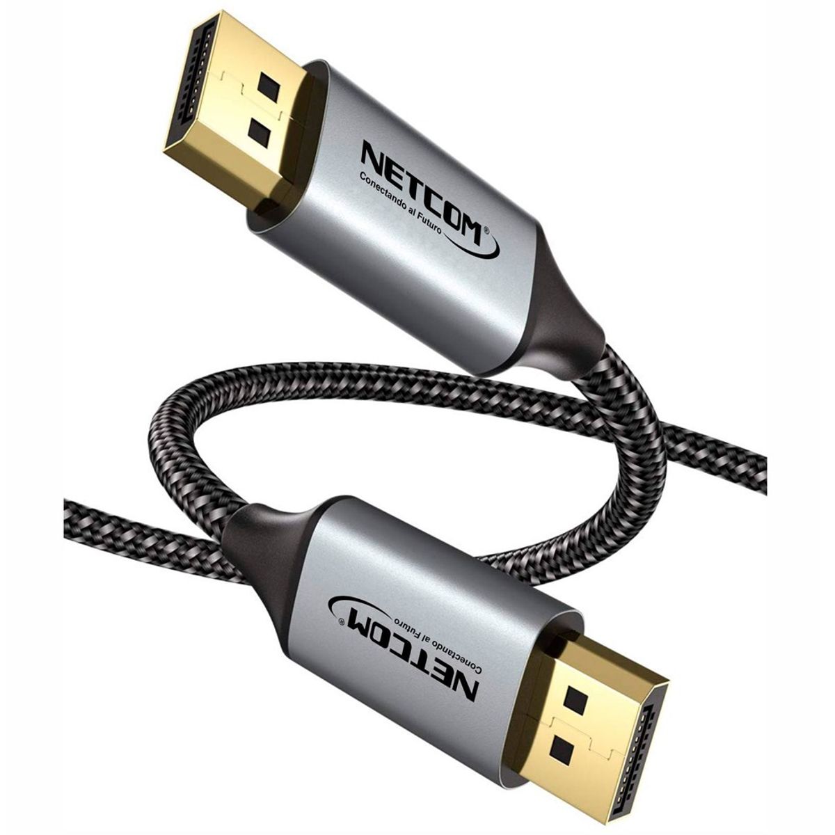 NETCOM - Cable Displayport a Displayport Netcom Pvc Macho 1.8 Metros 4k DP a DP