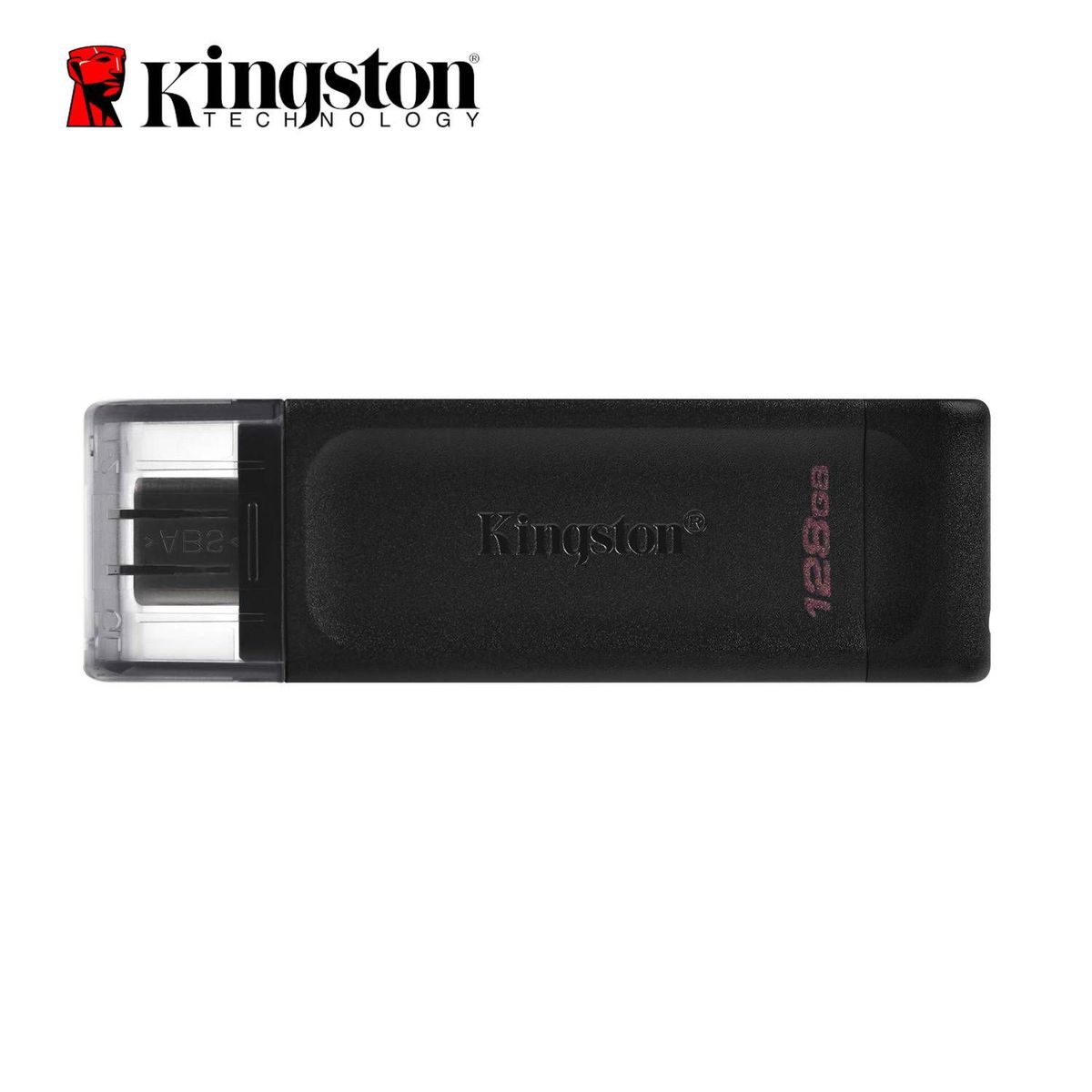 KINGSTON - Memoria Usb 128 Gb Kingston Usb tipo C Pen Drive dt70 Black