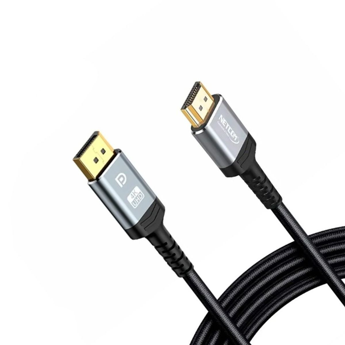 NETCOM - Cable Displayport a HDMI Netcom Macho 1.8 Metros 4k DP a HDMI 60hz