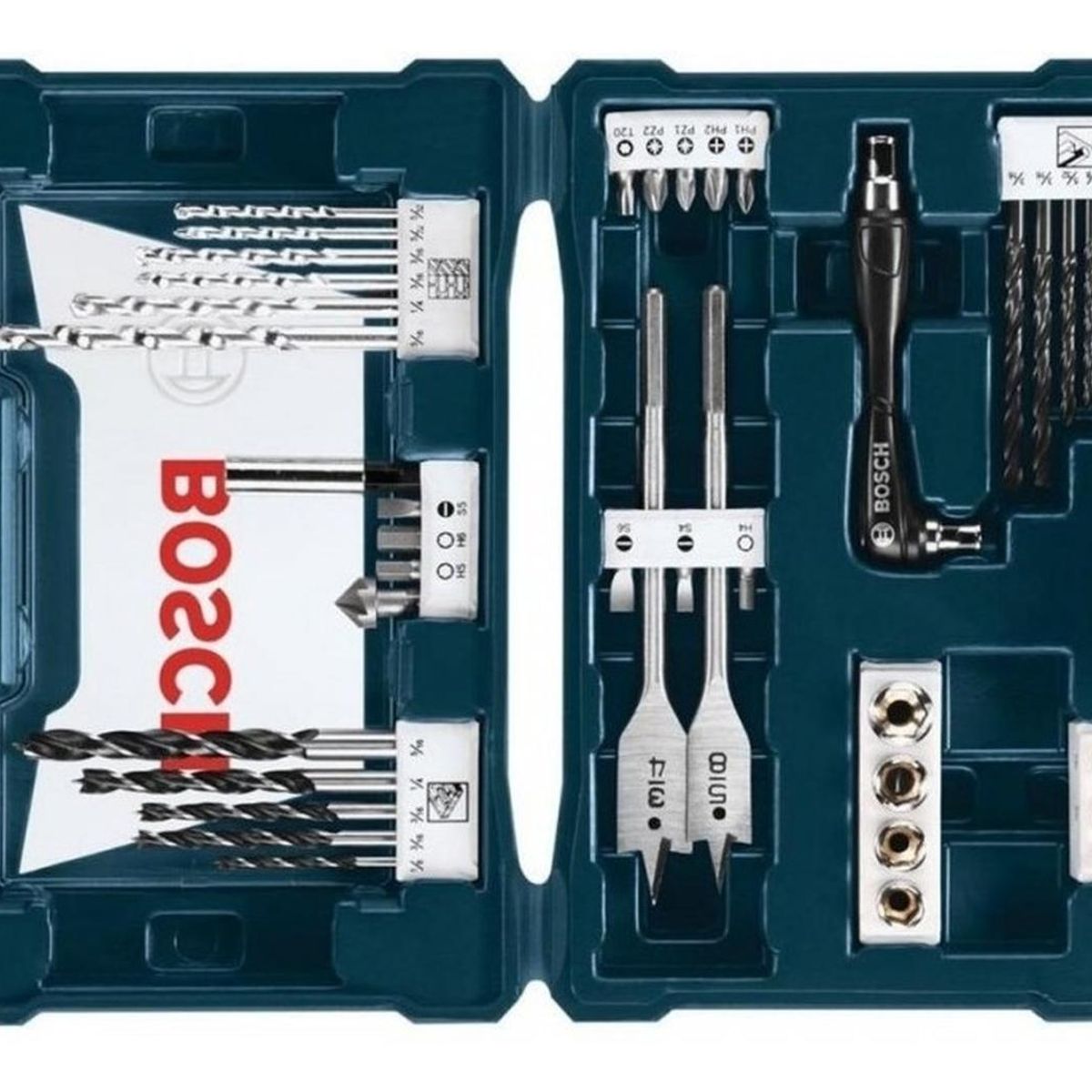 BOSCH - X-line 41 Pzs. para Taladrar y Atornillar Azul Bosch