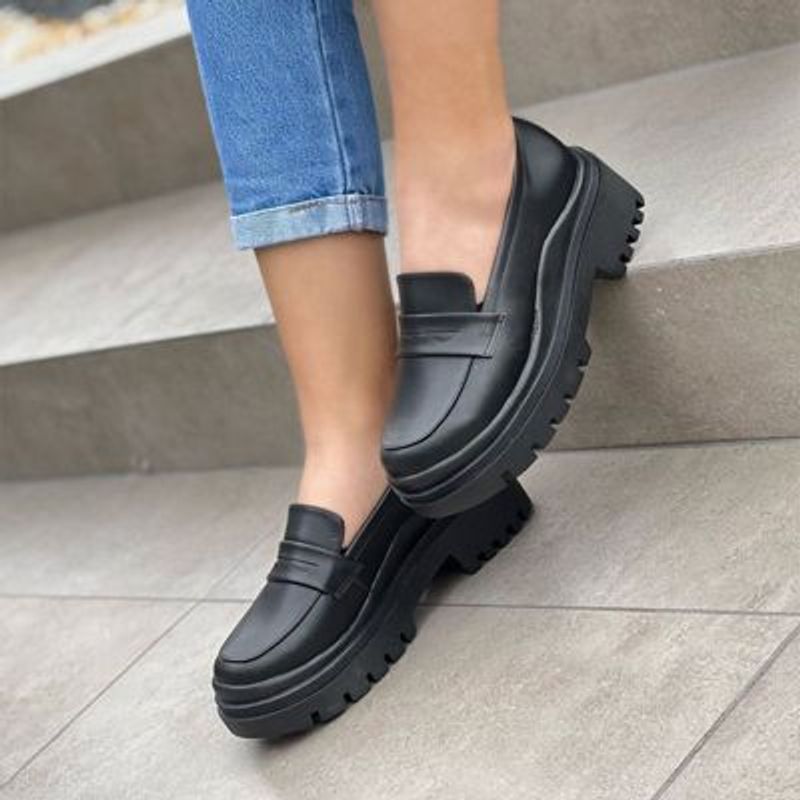 GENERICO - 13835C-70 Mocasin Mujer Corona Estelar Negro