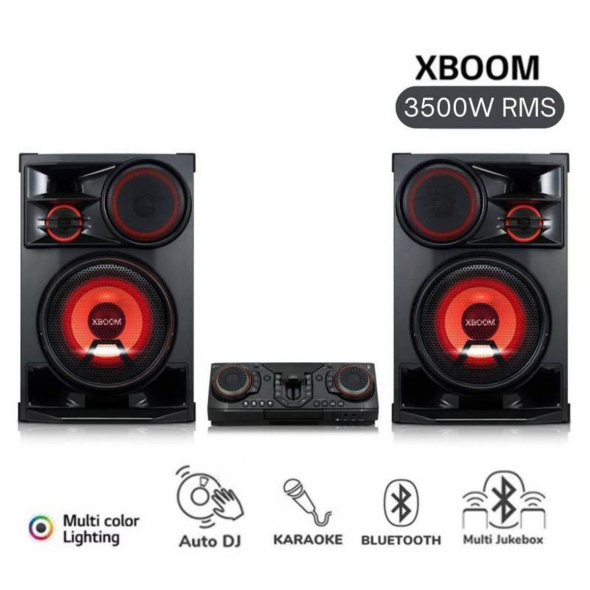 LG - Equipo de Sonido LG CL98 Bluetooth XBOOM 3500 Watts - Negro