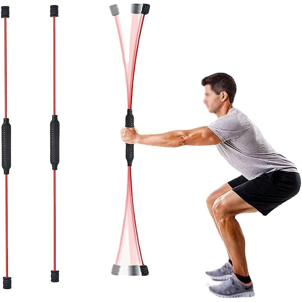OEM - Barra Fitness De Entrenamiento Vibratoria Flexible Elástica