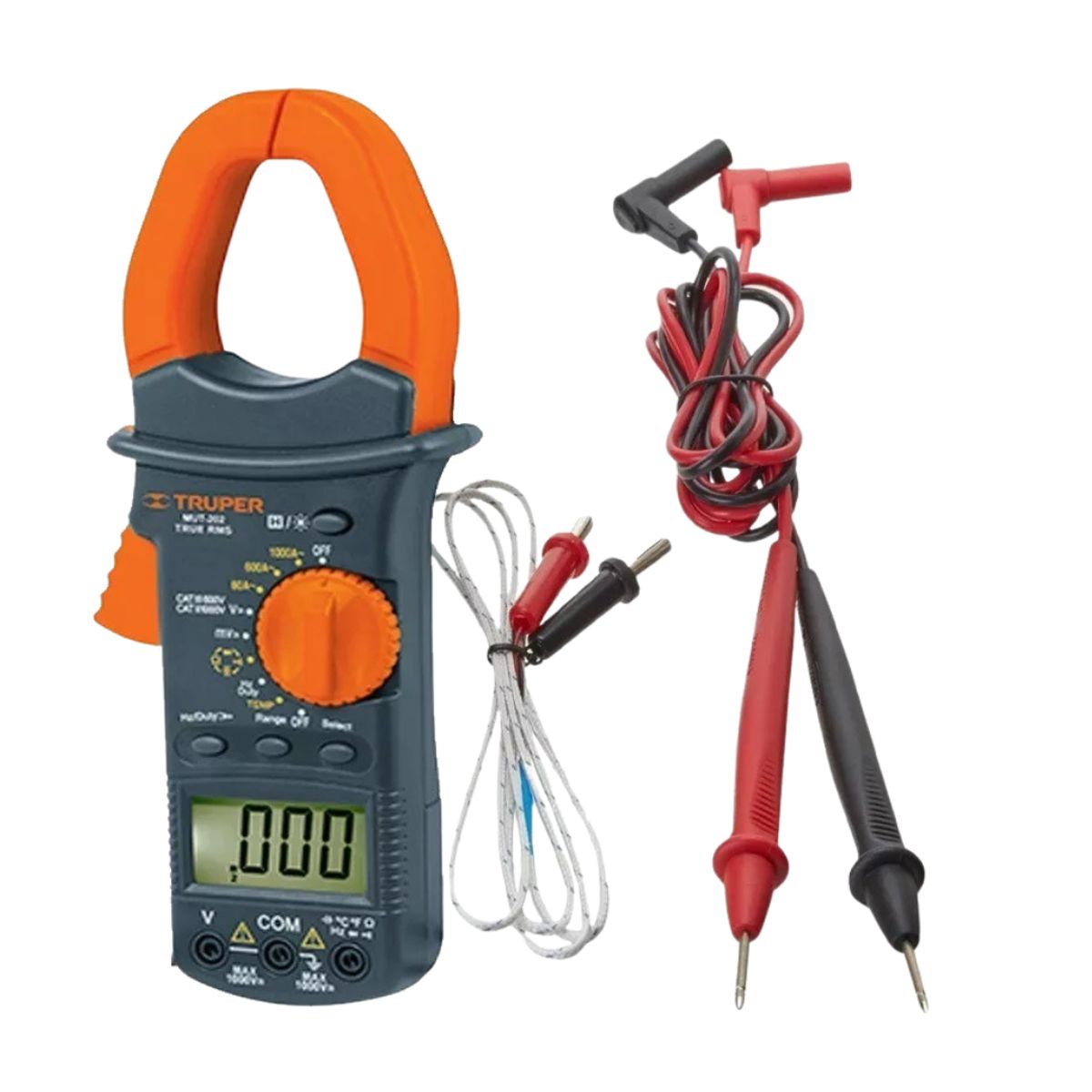 TRUPER - Multímetro Multitester Digital Gancho Pinza Truper Mut-202