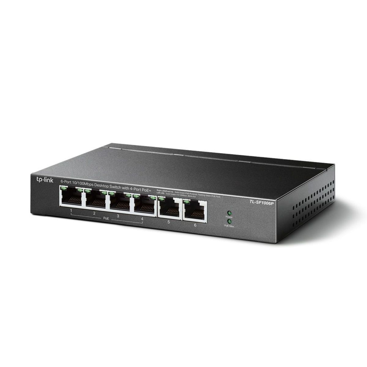TP LINK - TP-Link - Switch TL-SF1006P de 6 Puertos 10/100 Mbps (4 Puertos POE)