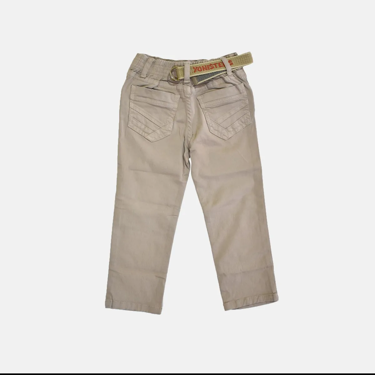 YONISTERS CLOTHING - Pantalón Drill Semipitillo Kids Stretch Yonisters Clothing Beige