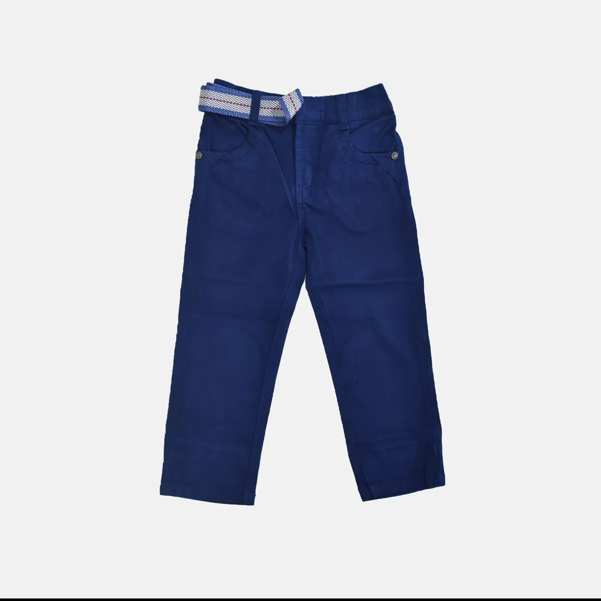 YONISTERS CLOTHING - Pantalón Drill Semipitillo Kids Stretch Yonisters Clothing Azul