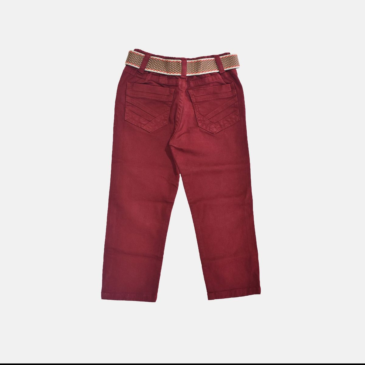 YONISTERS CLOTHING - Pantalón Drill Semipitillo Kids Stretch Yonisters Clothing Rojo