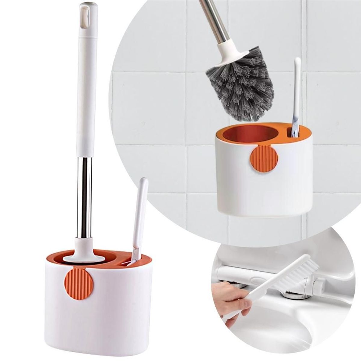 MINARI - Set de Cepillos de Limpieza para Inodoro Baño NJ 128C