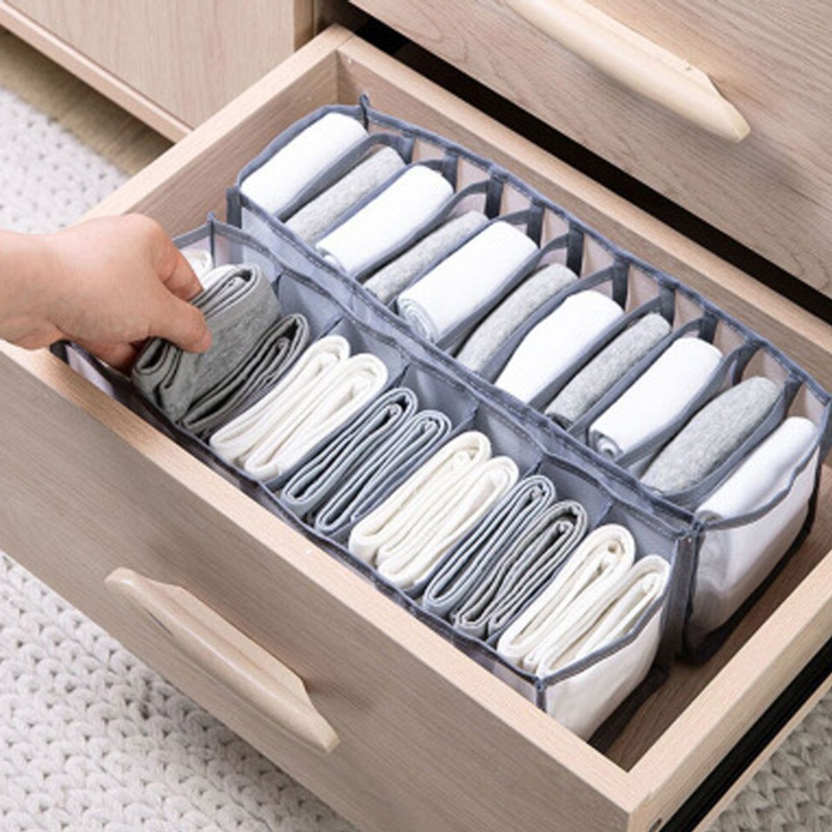 AURELA - Pack de 4 Organizadores de Ropa Interior y Medias