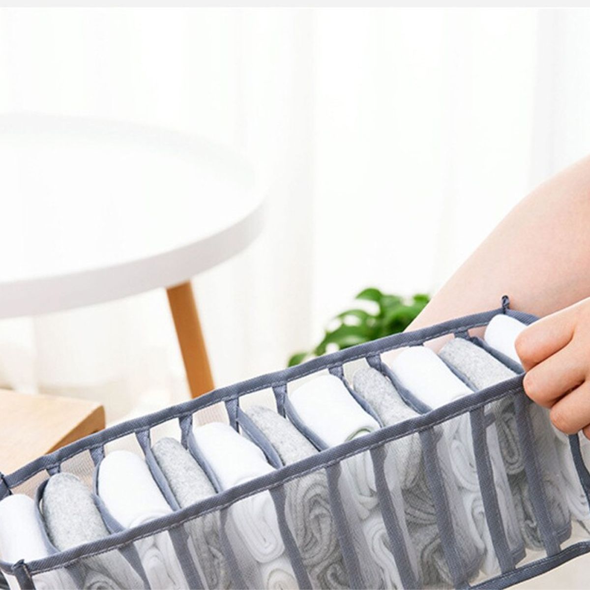 AURELA - Pack de 4 Organizadores de Ropa Interior y Medias