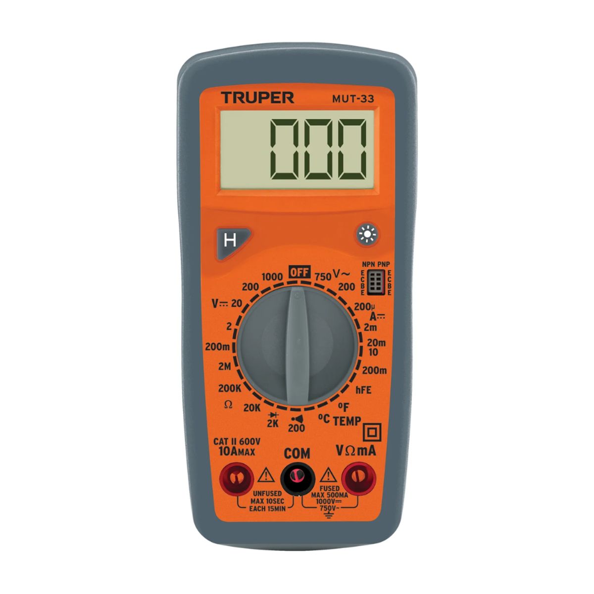 TRUPER - Multímetro Multitester Digital Truper Mut-33