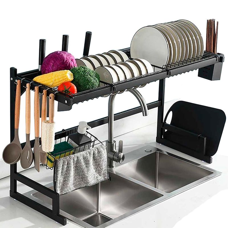 MINARI - Estante Organizador Escurridor de Platos para Cocina Premium 85cm EP85