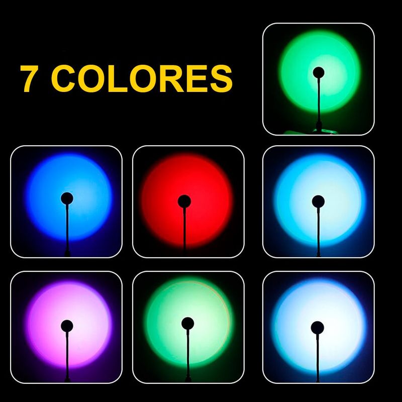 AURELA - Pack de Luces LED USB Multicolores Atmosféricos Rainbow