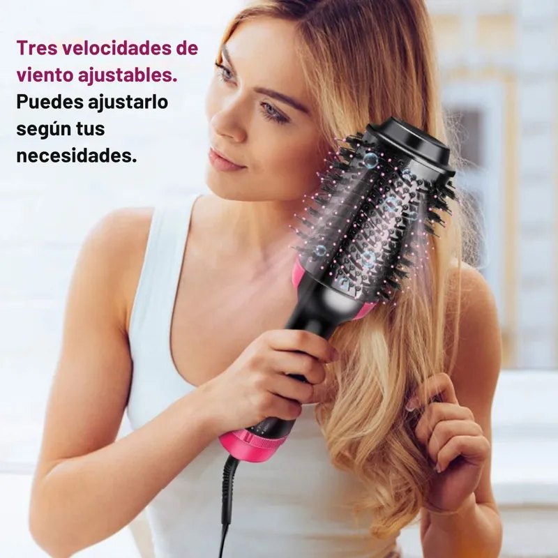 Cepillo Eléctrico Secador De Cabello Corto Cabello Corto Cepillo