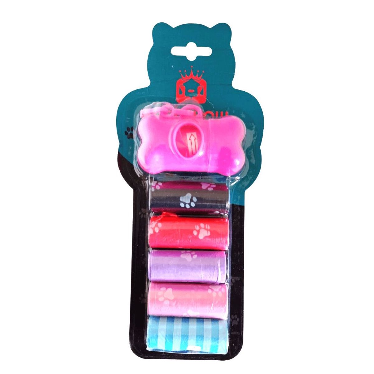 GENERICO - Kit Dispensador + 6 Rollos Bolsas Para Heces De Mascotas