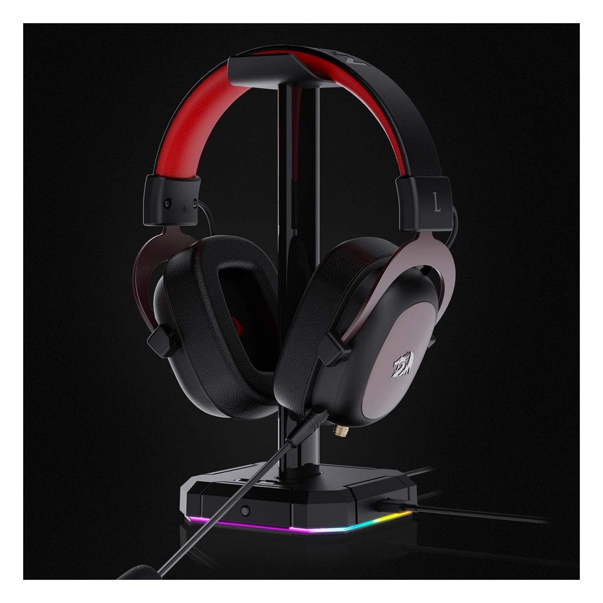 REDRAGON - Redragon - Soporte para Auriculares Scepter Pro HA300 RGB Negro