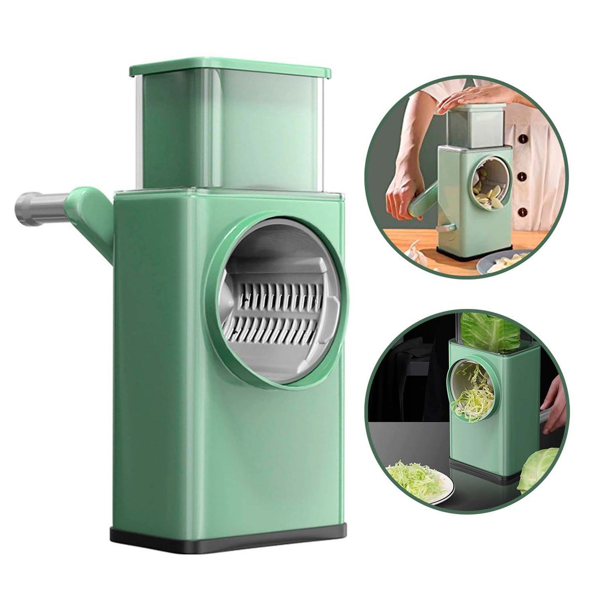 BUYPAL - Picador Rayador Cortador Verdura Vegetales Queso 3 En 1