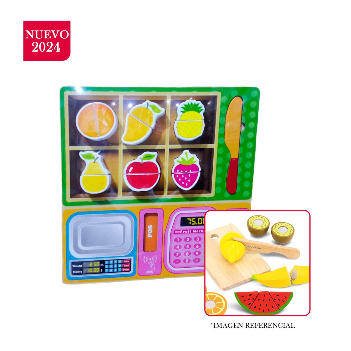 GENERICO - Juego Didáctico Rompecabezas Fruta Partida