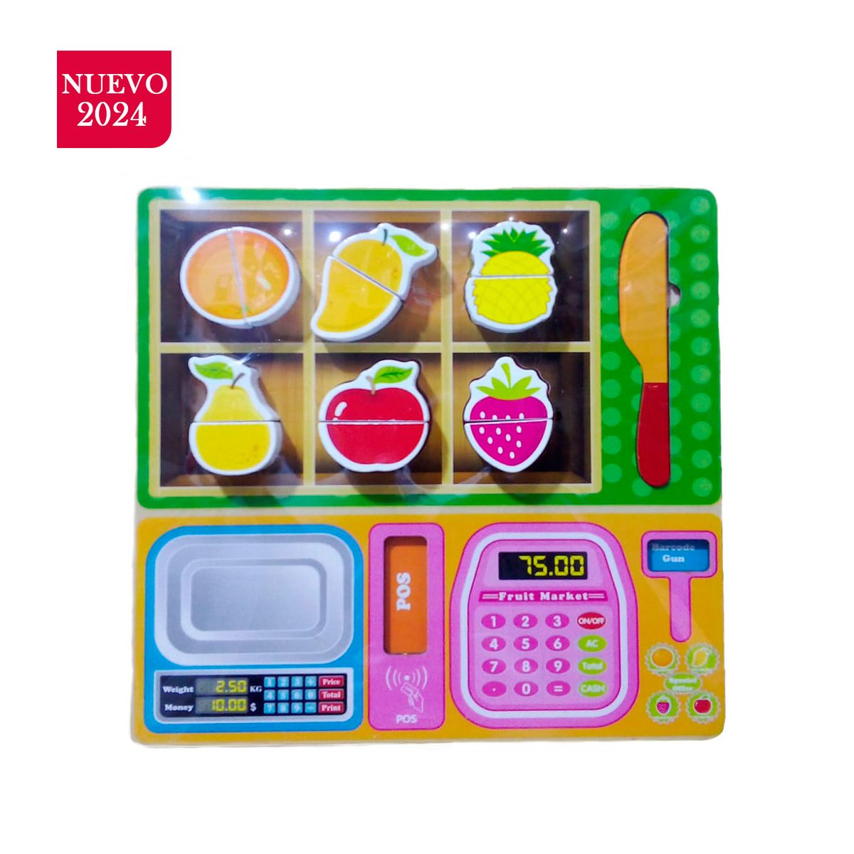 GENERICO - Juego Didáctico Rompecabezas Fruta Partida